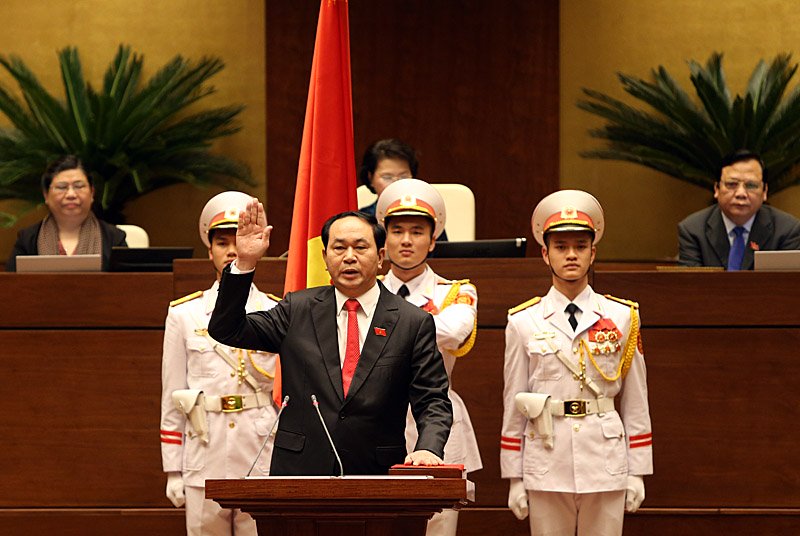 Chủ tịch nước Trần Đại Quang tuyên thệ nhậm chức ngày 2/4/2016