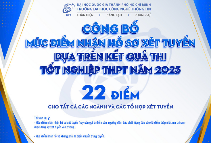 Diem san xet tuyen Dai hoc Cong nghe thong tin - DHQGTPHCM 2023